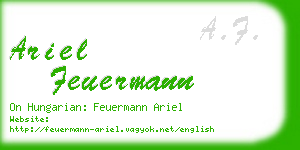 ariel feuermann business card